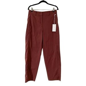 NWT JOIE High Rise Tapered Trousers Pants Terracotta  Sz 8